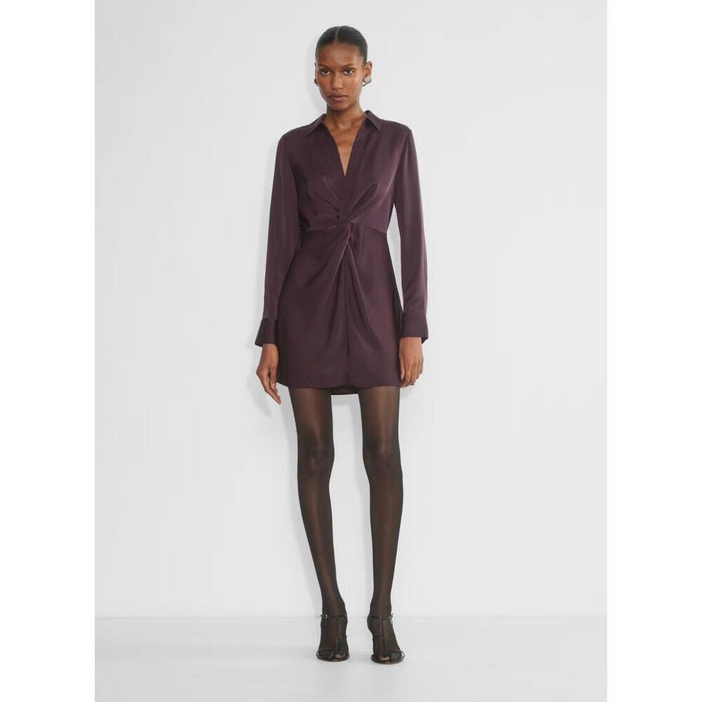 Aritzia Babaton Collaborate Satin Dress in Noble NWT